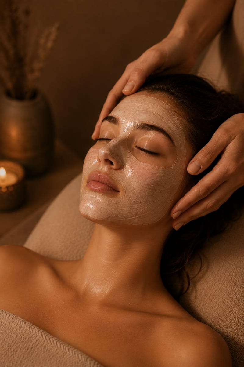 Gentle mask ritual by candlelight